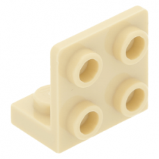 LEGO fordító elem 1 x 2 - 2 x 2, sárgásbarna (99207)