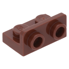 LEGO fordító elem 1×2 - 1×2, vörösesbarna (99780)