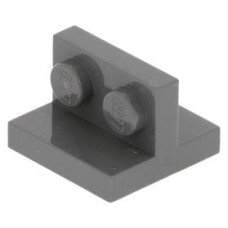 LEGO fordító elem 2 x 2 - 1 x 2 középen, sötétszürke (41682)