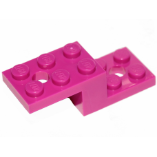 LEGO fordító elem 2 x 5 x 1 1/3 két lyukkal, bíborvörös (11215)