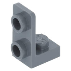 LEGO fordító elem 1 x 1 - 1 x 2 fordított, sötétszürke (73825)