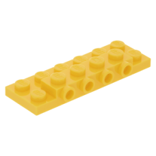 LEGO lapos elem 2x6x2/3 oldalán négy bütyökkel, sárga (87609)