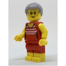LEGO City nagymama női strandoló minifigura 60153 (cty0766)