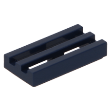 LEGO csempe 1×2 rácsozott, sötétkék (2412)