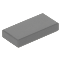 LEGO csempe 1x2, sötétszürke (3069b)