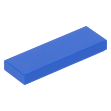 LEGO csempe 1×3, kék (63864)