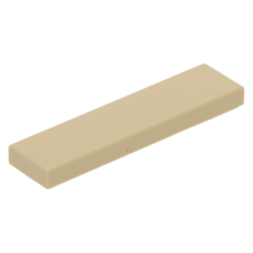 LEGO csempe 1×4, sárgásbarna  (2431)