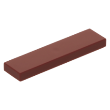 LEGO csempe 1x4, sötétpiros (2431)