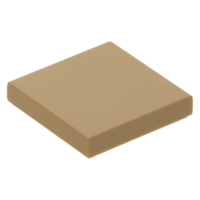 LEGO csempe 2x2, sötét sárgásbarna (3068b)