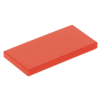 LEGO csempe 2×4, piros (87079)