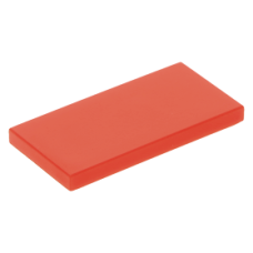 LEGO csempe 2×4, piros (87079)