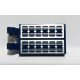 LEGO csempe 2×3 egyik oldalán 2db fogóval és napelem mintával, sötétkék (69038)