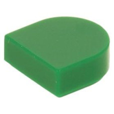 LEGO csempe 1×1 ovális félkör, zöld (24246)