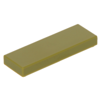 LEGO csempe 1×3, olajzöld (63864)