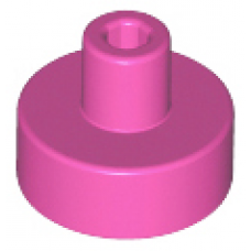 LEGO csempe 1×1 kerek fogóval, sötét rózsaszín (20482)