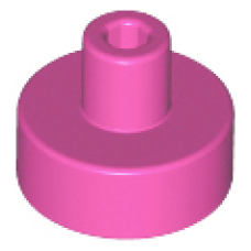 LEGO csempe 1×1 kerek fogóval, sötét rózsaszín (20482)