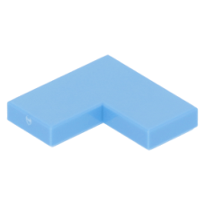 LEGO csempe 2×2 sarok, középkék (14719)
