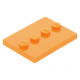 LEGO csempe 4 bütyökkel 3×4, narancssárga (88646)