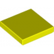 LEGO csempe 2×2, neon sárga (3068b)