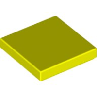 LEGO csempe 2×2, neon sárga (3068b)