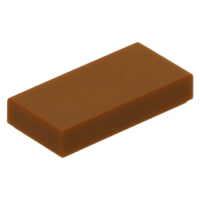 LEGO csempe 1×2, sötét narancssárga (3069b)