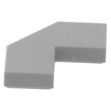 LEGO csempe 2×2 sarok csapott sarokkal, sötétszürke (27263)