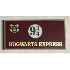 LEGO csempe 2×4 'HOGWARTS EXPRESS' felirat mintával, sárgásbarna (87119)