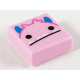 LEGO csempe 1×1 szörnyfej mintával, világos rózsaszín (78509)