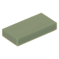 LEGO csempe 1x2, homokzöld (3069b)