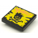 LEGO csempe 2×2 csontvázfej mintával (Vidiyo BeatBit album), fekete (3068bpb1629)
