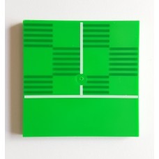 LEGO csempe 6×6 futballpálya mintával, zöld (73174)