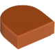 LEGO csempe 1×1 ovális félkör, sötét narancssárga (24246)