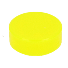 LEGO csempe 1×1 kerek, neon sárga (98138)