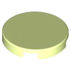 LEGO csempe kerek 2×2, sárgászöld (14769)