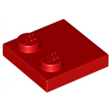 LEGO csempe 2×2 tetején 2 db bütyökkel, piros (33909)