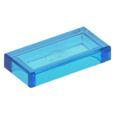 LEGO csempe 1x2, átlátszó sötétkék (3069b)