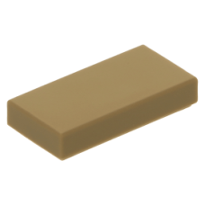 LEGO csempe 1x2, sötét sárgásbarna (3069b)