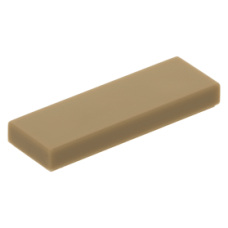 LEGO csempe 1x3, sötét sárgásbarna (63864)