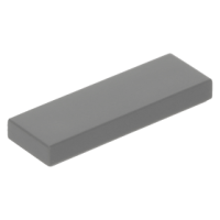 LEGO csempe 1×3, sötétszürke (63864)