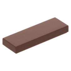 LEGO csempe 1×3, vörösesbarna (63864)