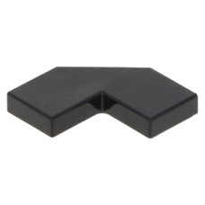 LEGO csempe 2×2 sarok csapott sarokkal, fekete (27263)