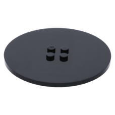 LEGO csempe kerek 8×8 tetején 4 db bütyökkel, fekete (6177)