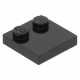 LEGO csempe 2×2 tetején 2 db bütyökkel, fekete (33909)