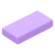 LEGO csempe 1×2, közép levendulalila (3069b)