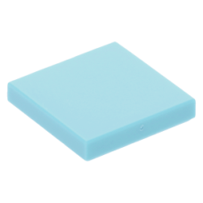 LEGO csempe 2×2, közép azúrkék (3068b)