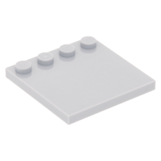LEGO csempe 4×4 egyik szélén 4 bütyökkel, világosszürke (6179)