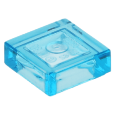 LEGO csempe 1x1, átlátszó világoskék (3070b)