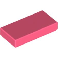 LEGO csempe 1×2, korall (3069b)