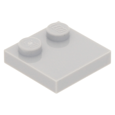 LEGO csempe 2×2 tetején 2 db bütyökkel, világosszürke (33909)