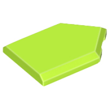 LEGO csempe 2×3 ötszög alakú, lime (22385)